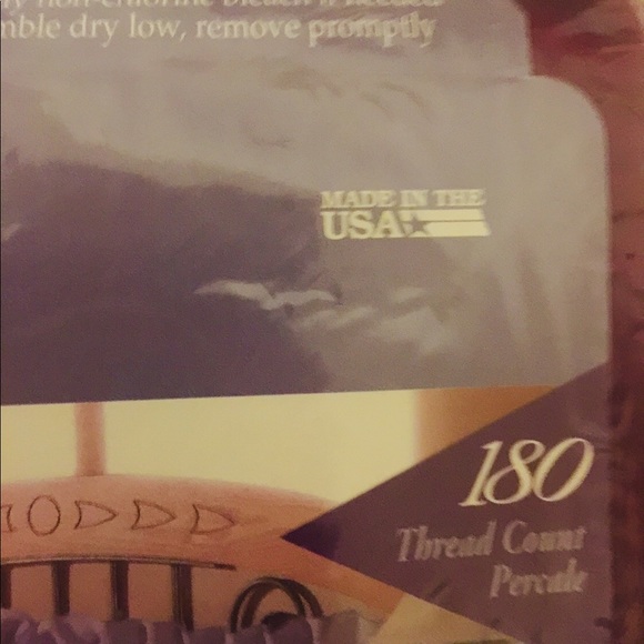 Lot 2 twin sheets wine cotton poly - Picture 6 of 8